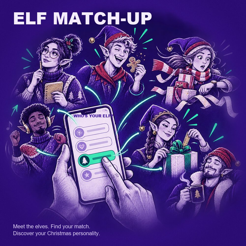 Elf Match-Up Christmas Campaign