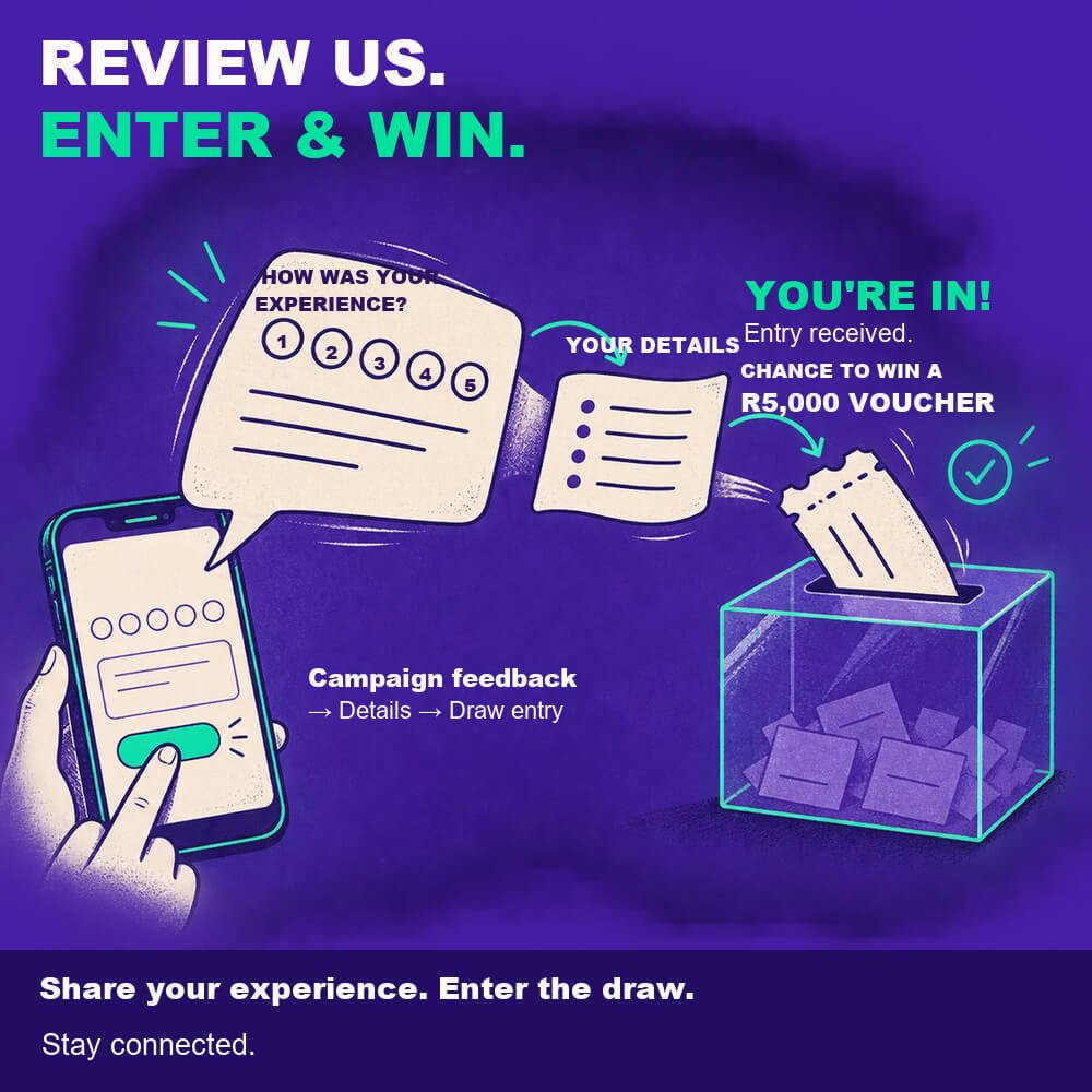 Review Us. Enter & Win.